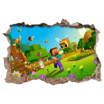 Pegatinas 3d videojuego minecraft